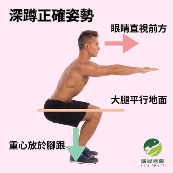 深蹲姿勢正確才能有效用且不受傷